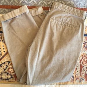 Striped Boyfriend Capris